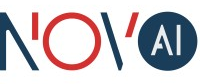Red and blue logo of the company NovoAI
