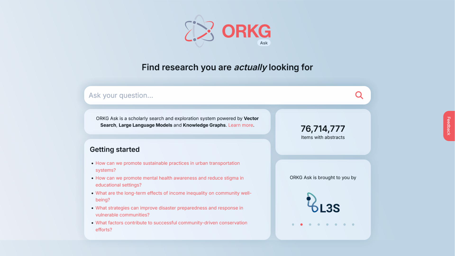 ORKG ASK is Transforming Research